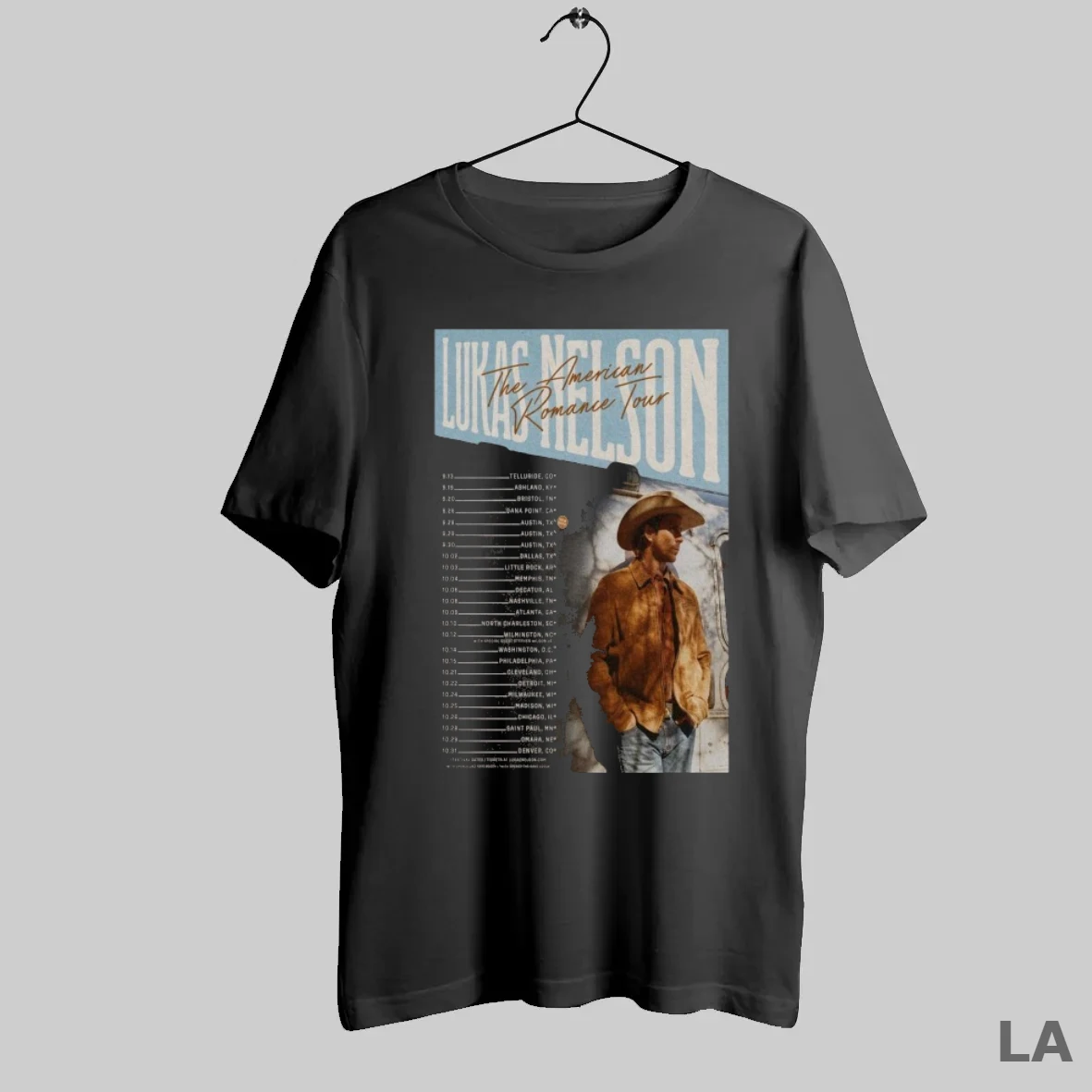 Original Lukas Nelson The American Romance Tour 2025 Dates T Shirt