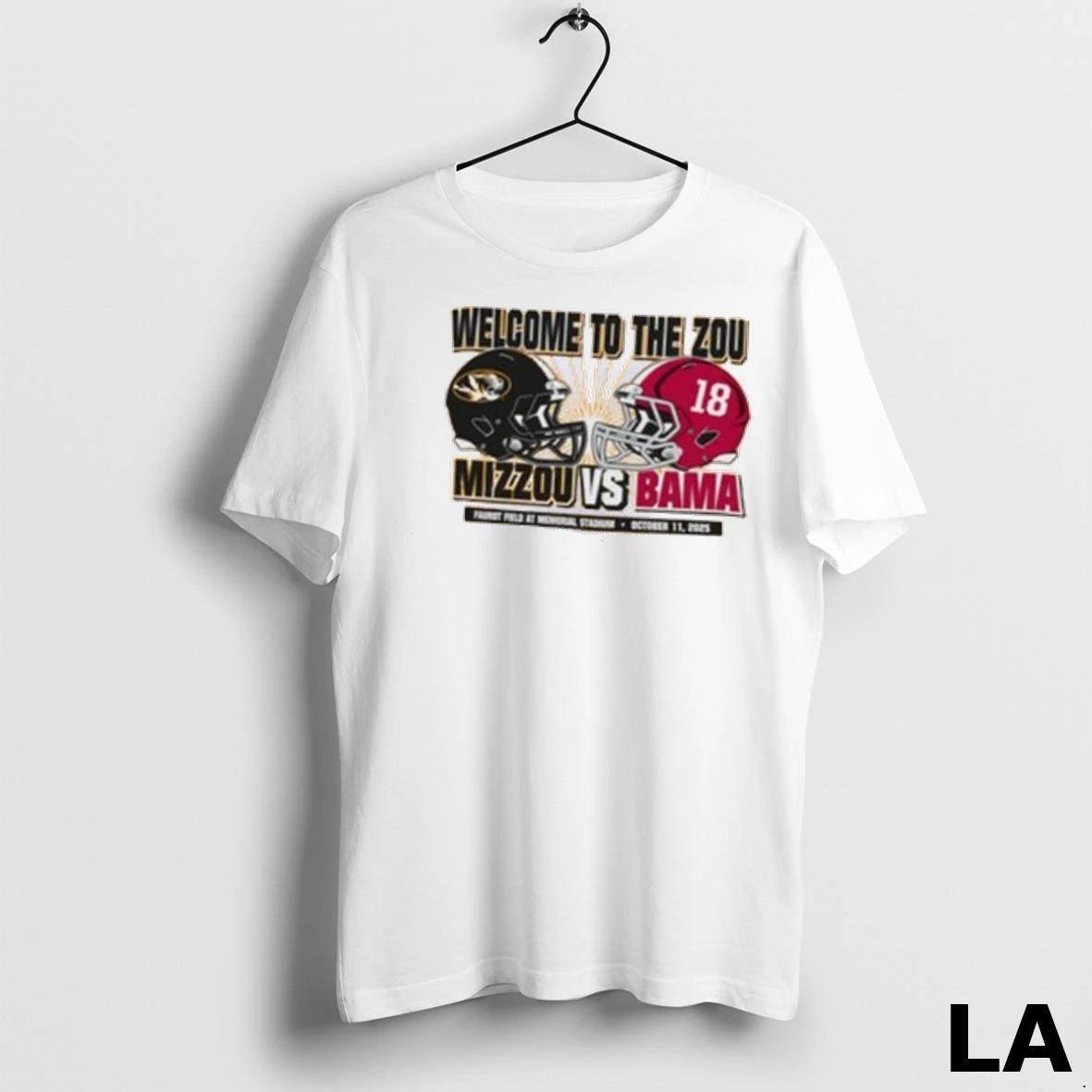 Original Mu Vs Alabama Game Day Welcome To The Zou October 11 2025 Shirt