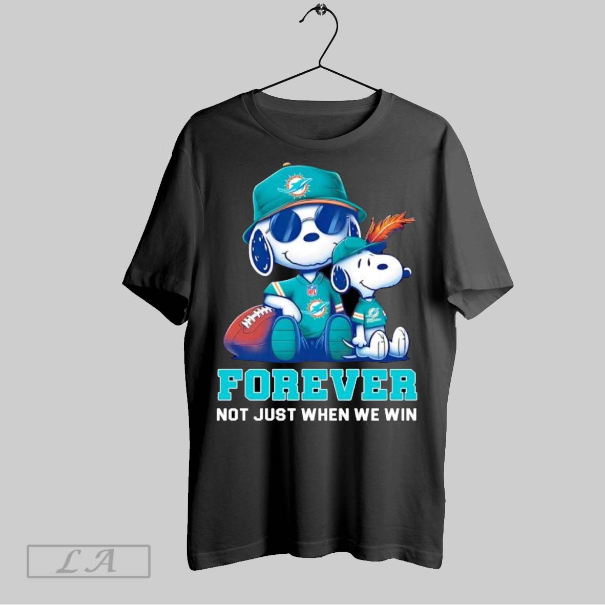 Original Miami Dolphins Peanuts Snoopy Forever Shirt