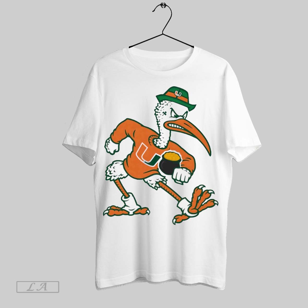 Original Miami Hurricanes X Notre Dame Mascot T Shirt