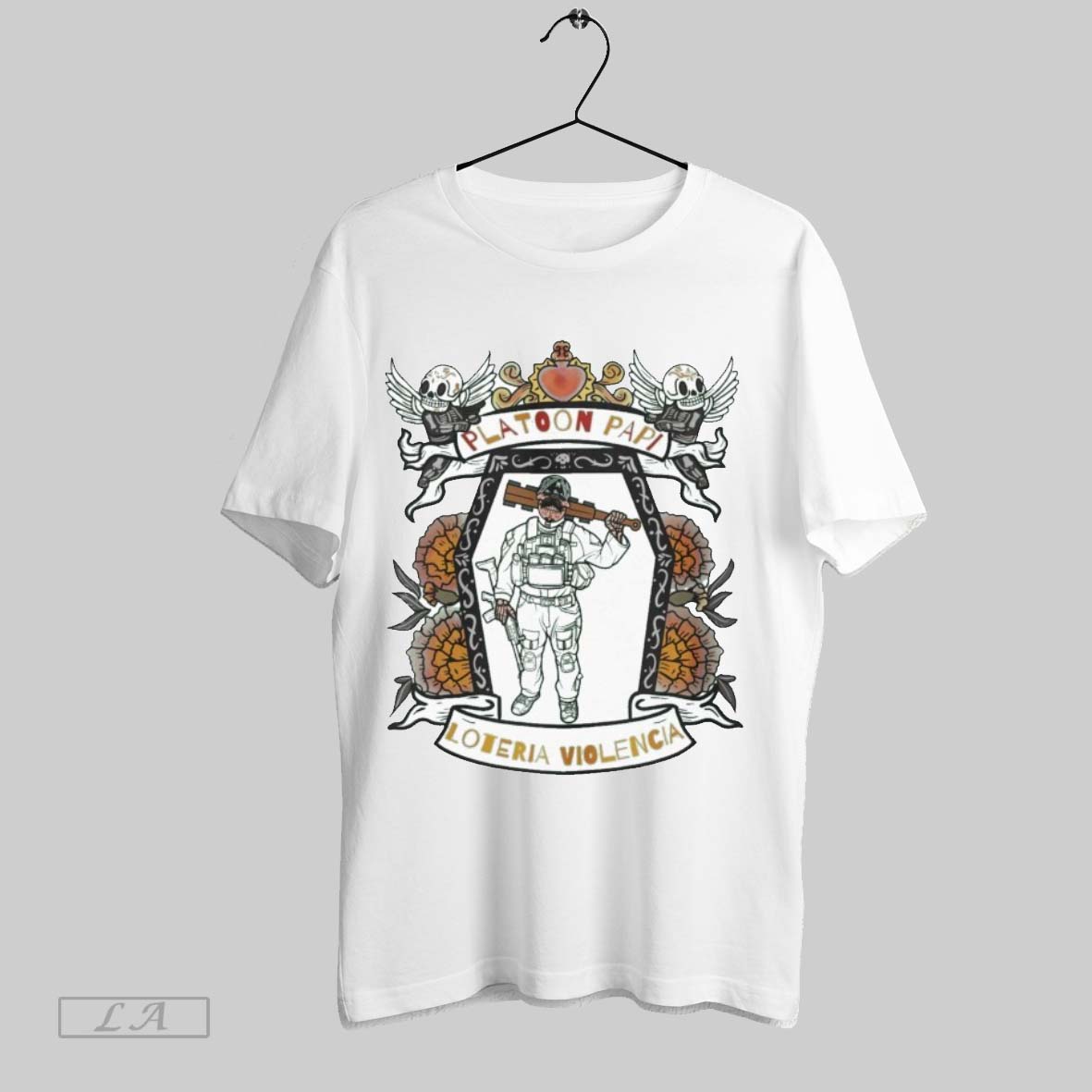 Original Muerto Papi Platoon Papi Loteria Violencia Shirt