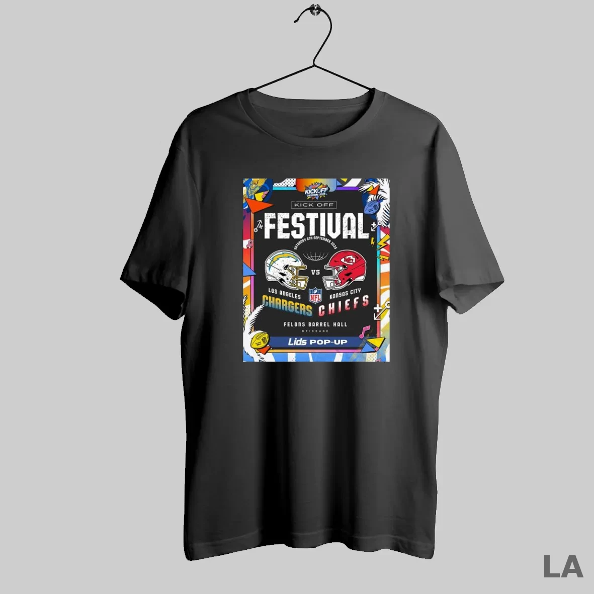 Original Nfl Kick Off Festival 2025 Chargers Vs Chiefs T Shirt Shirt