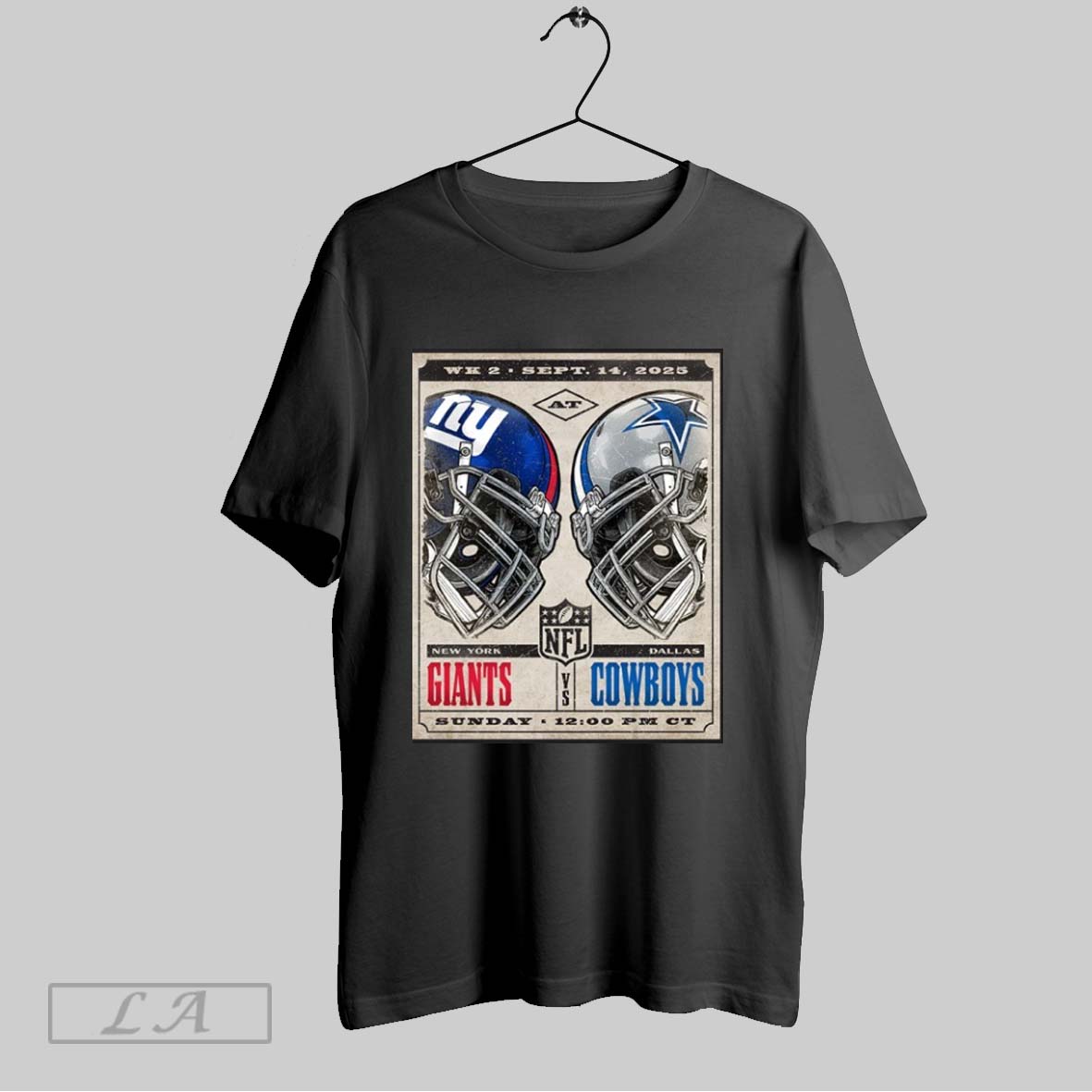Original Ny Giants Vs Cowboys Wk2 September 14 2025 Helme Shirt