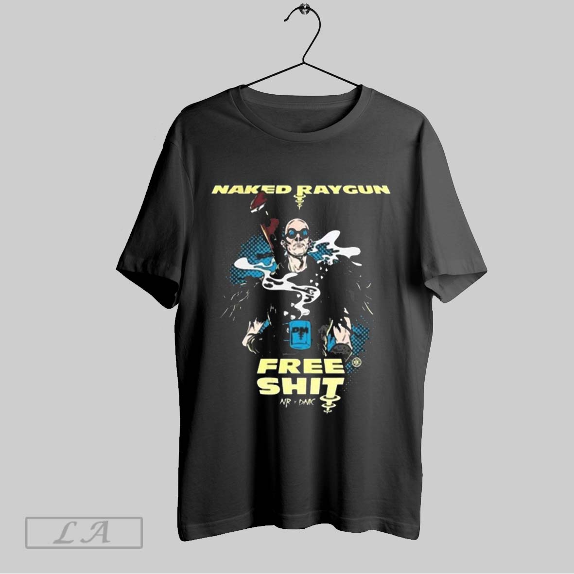 Original Naked Raygun X Dark Matter Coffee Free Shit Shirt