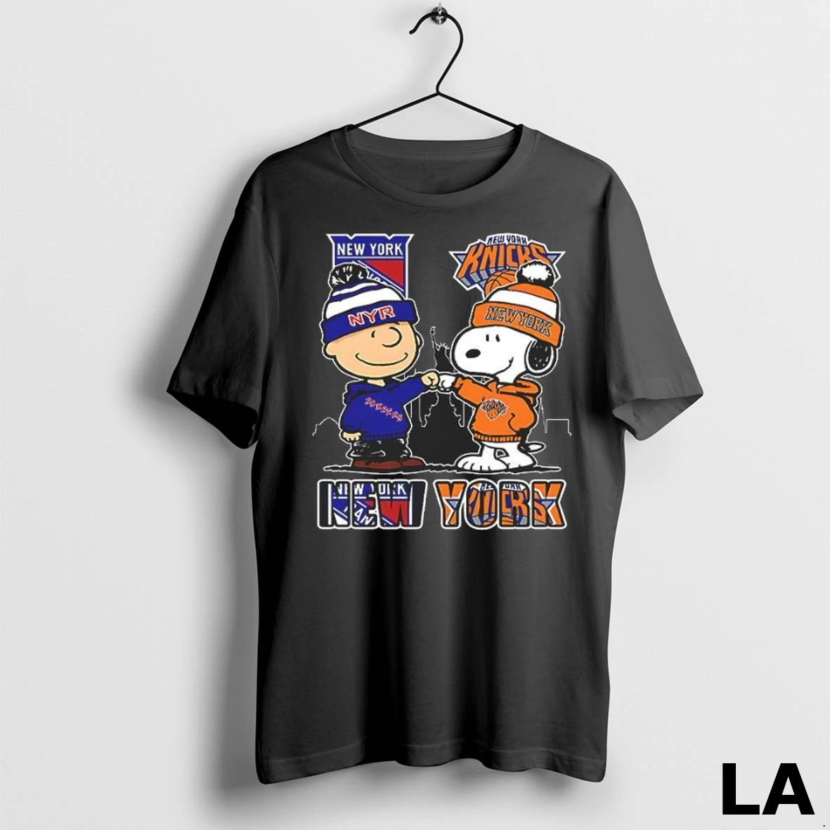 Original New York Rangers X Knicks Snoopy Shirt