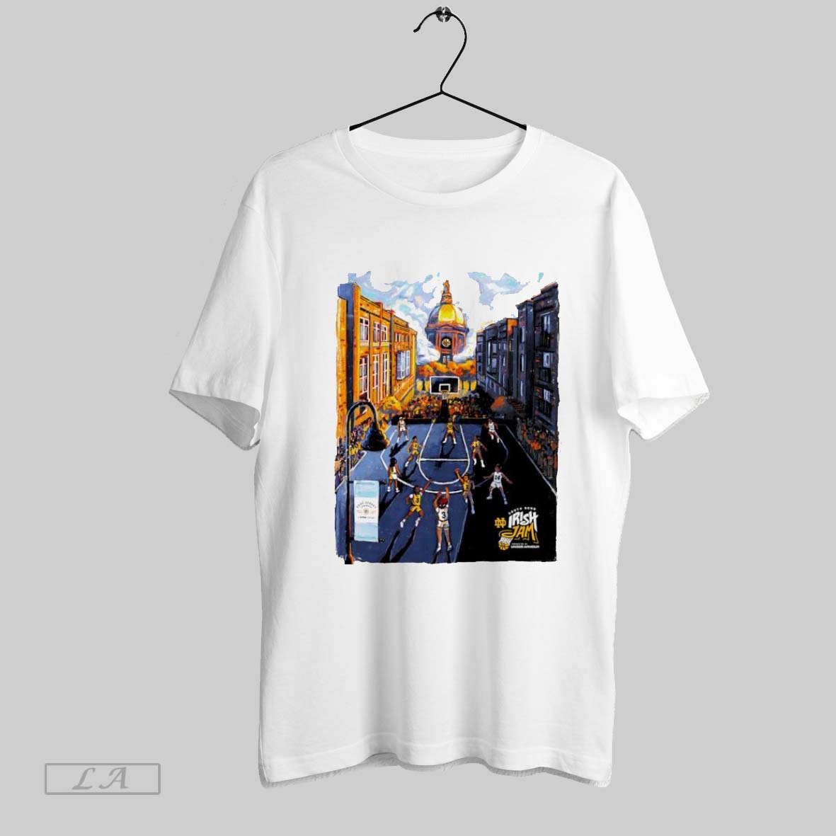 Original Notre Dame Hoops Hit Eddy Street Tshirt