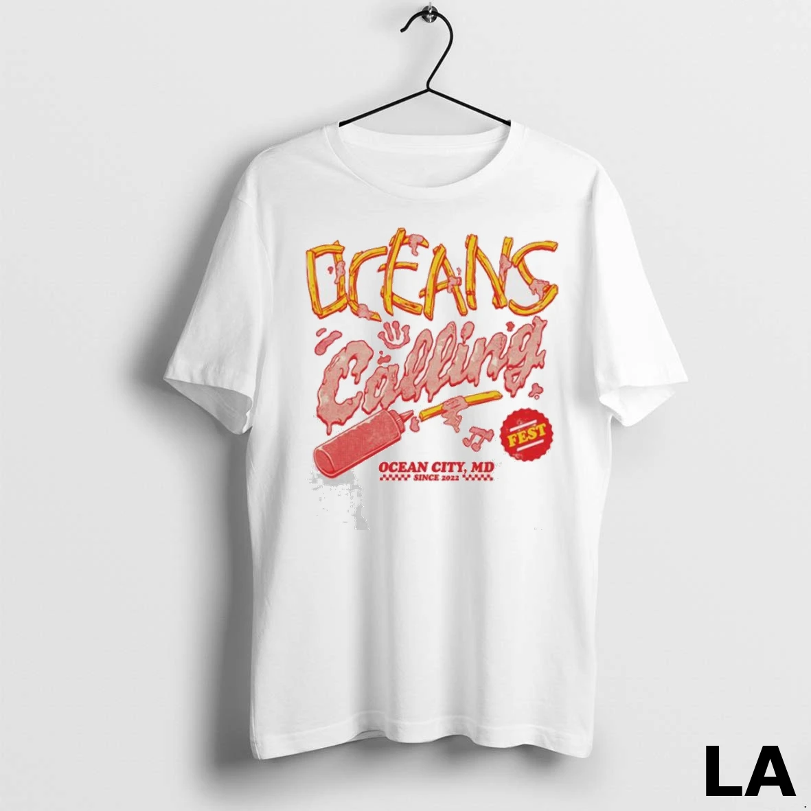 Original Oceans Calling Fries Lineup Ladies Shirt