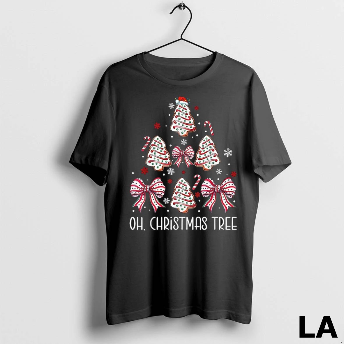 Original Oh Christmas Tree Cakes Debbie Becky Jen Cake Lovers Xmas Shirt