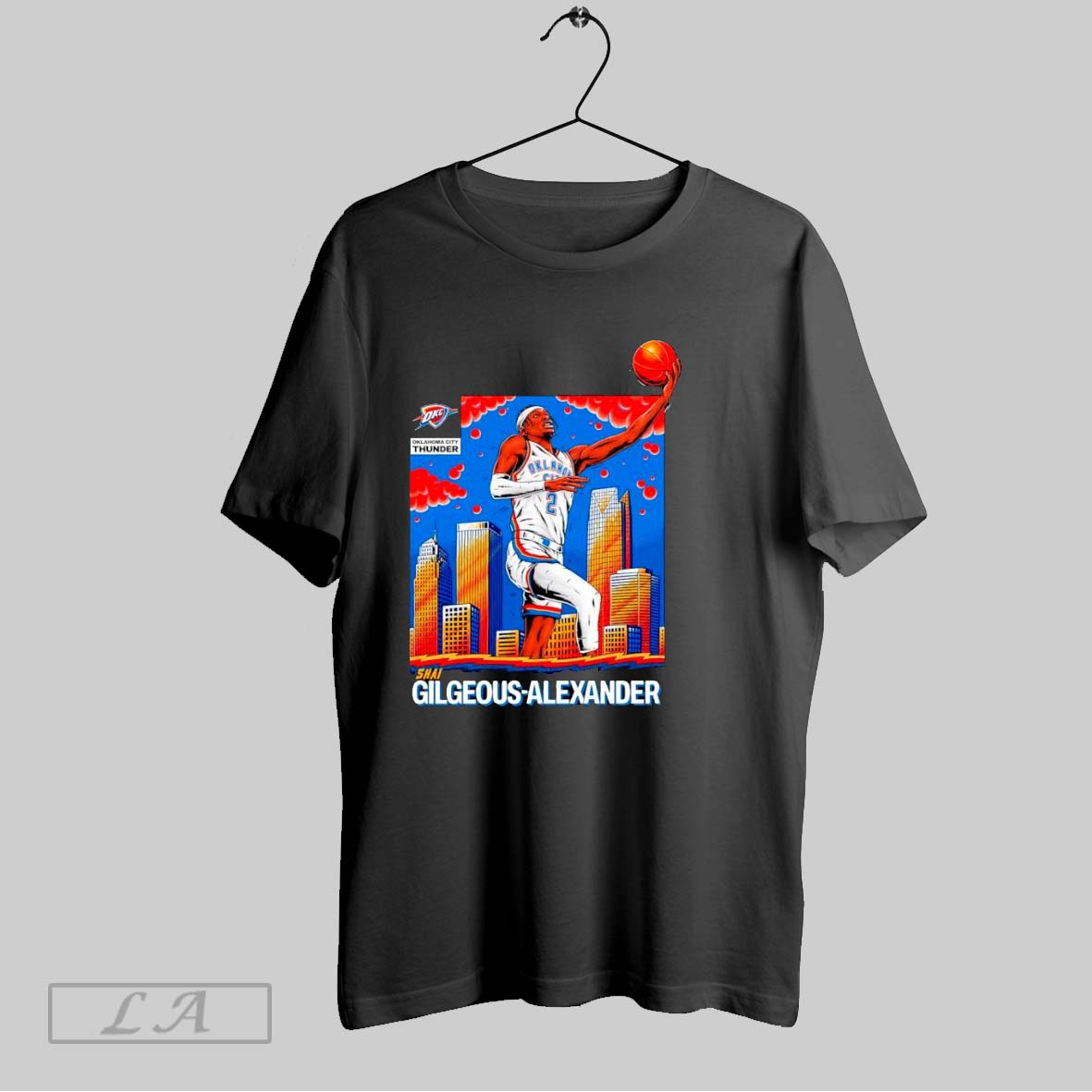 Original Oklahoma City Thunder Shai Gilgeous Alexander Skyline Shirt