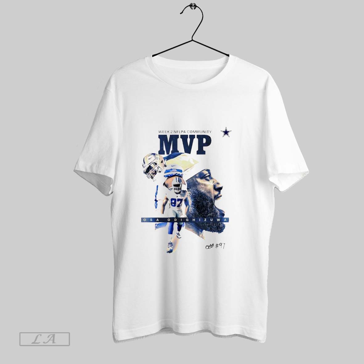 Original Osa Odighizuwa Dallas Cowboys Mvp Week 2 Nfl Tshirt