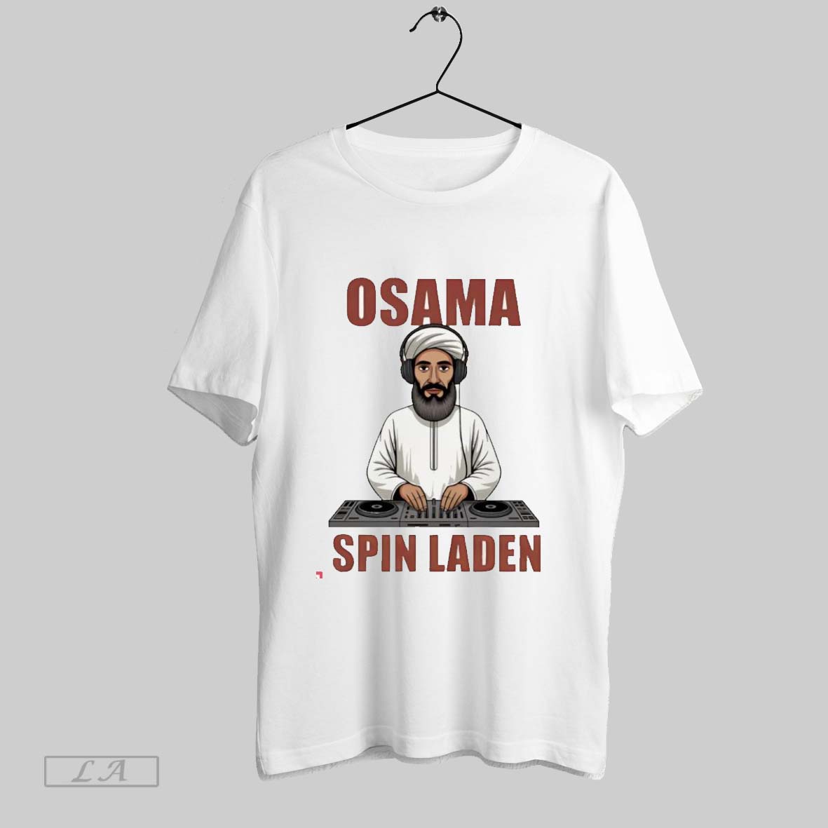 Original Osama Spin Laden Dj Funny Graphic Shirt