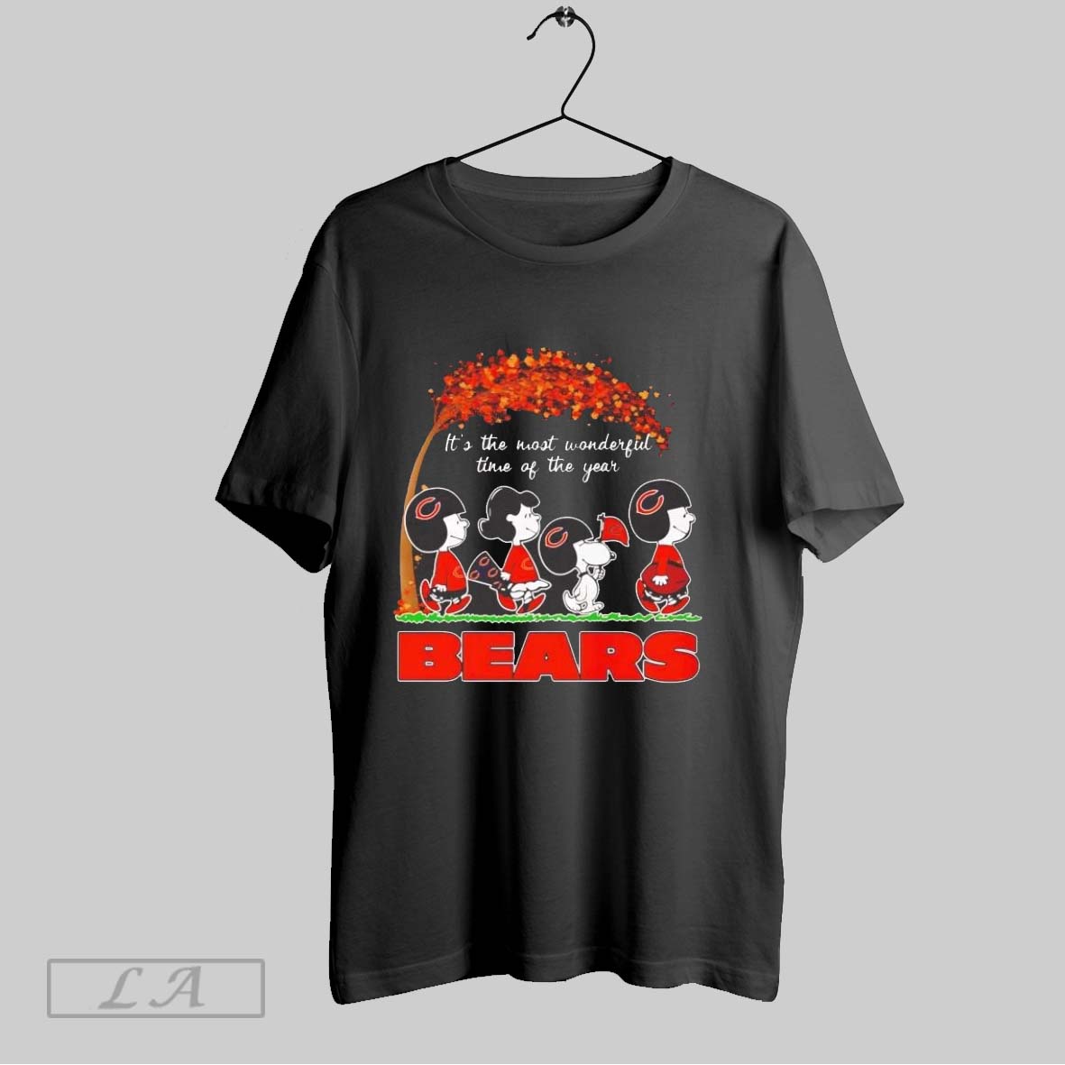 Original Peanuts Just A Woman Who Loves Fall And Chicago Bears Ladies Shirt