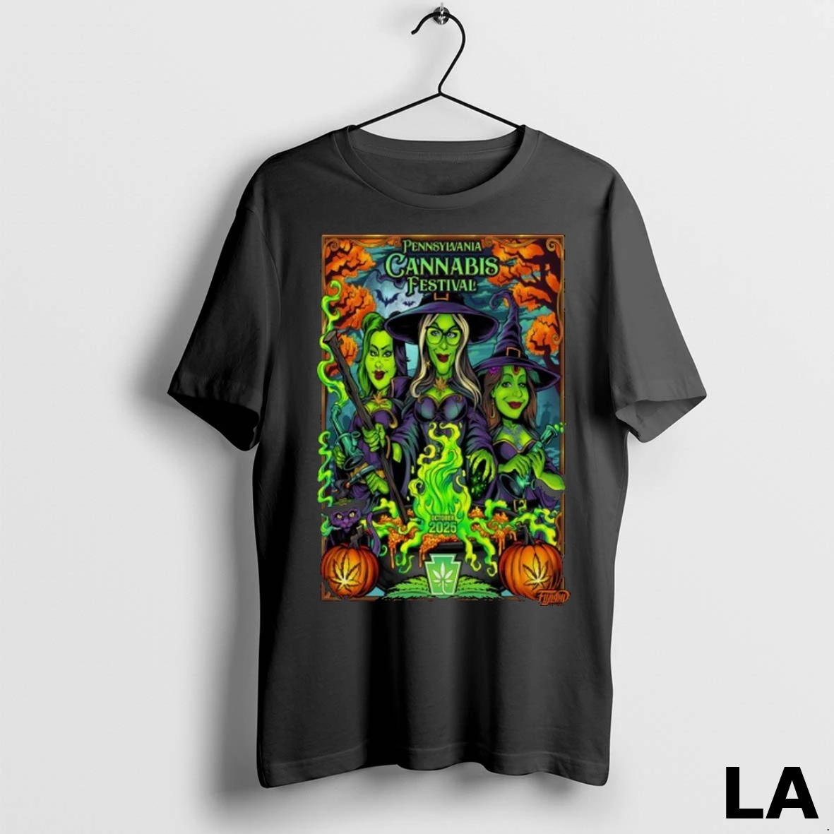Original Pennsylvania Cannabis Festival Oct 2025 Tour Halloween Witches Shirt