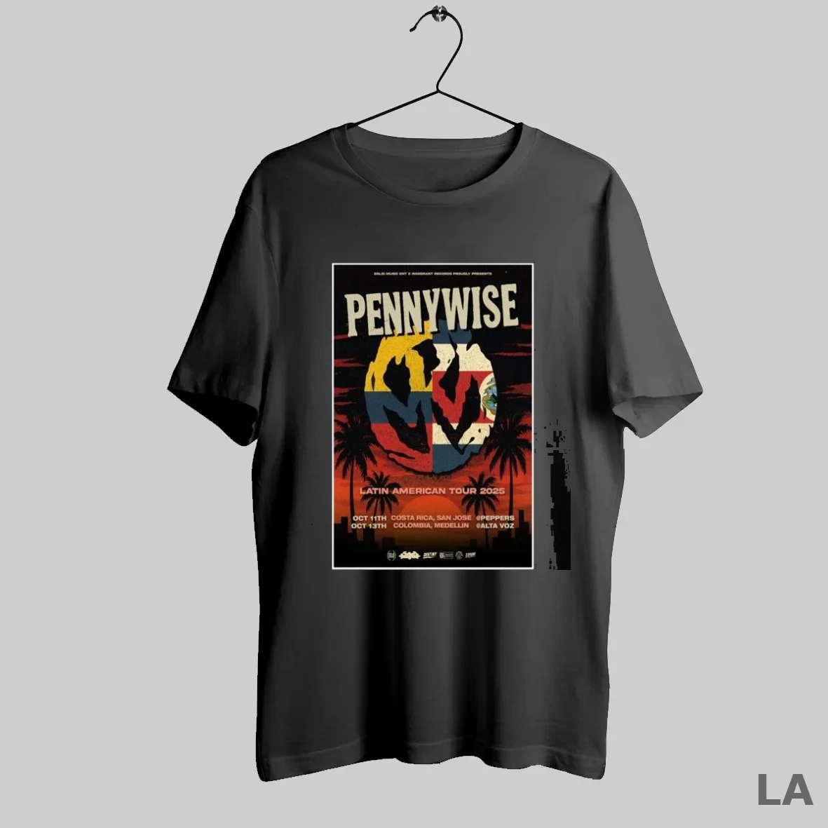 Original Pennywise Latin American Tour 2025 T Shirt