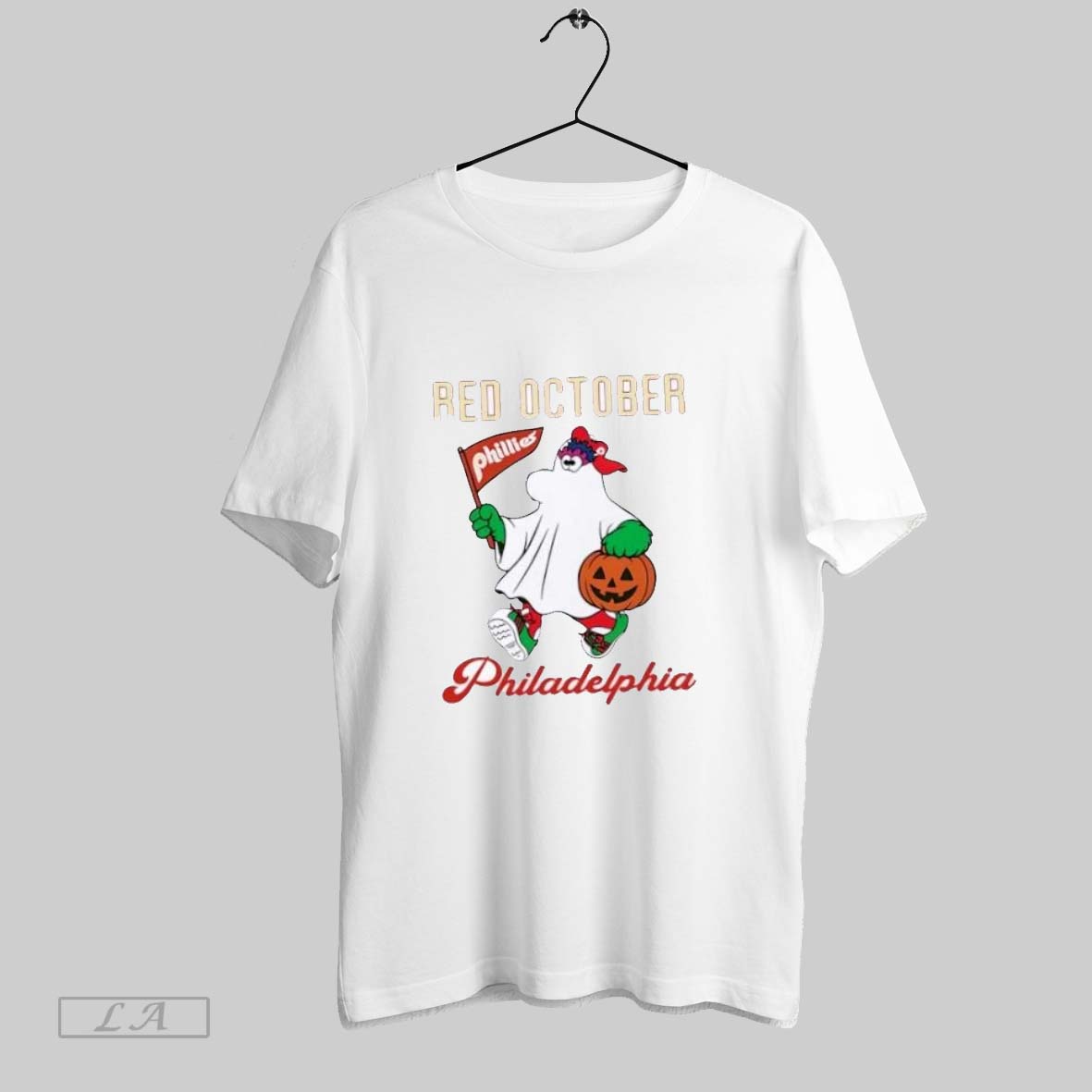 Original Philadelphia Phillies Red October Halloween Baseball Shirt