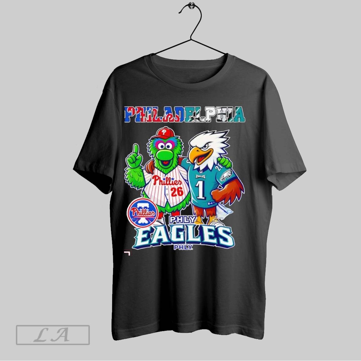 Original Philadelphia Phillies X Philadelphia Eagles Philadelphia Phly Eagles Phly Mascot Shirt