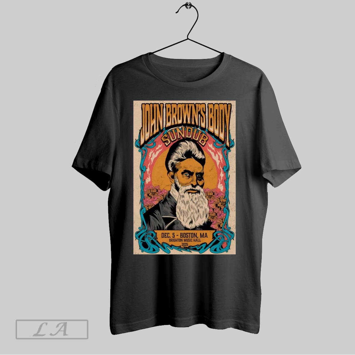 Original Poster John Browns Body December 5 2025 Brighton Music Hall Boston Ma Shirt