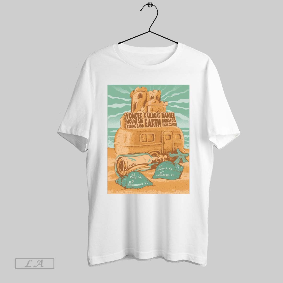 Original Poster Yonder Mountain String Band Daniel Donato Railroad Earth Tour September 4 7 2025 Shirt