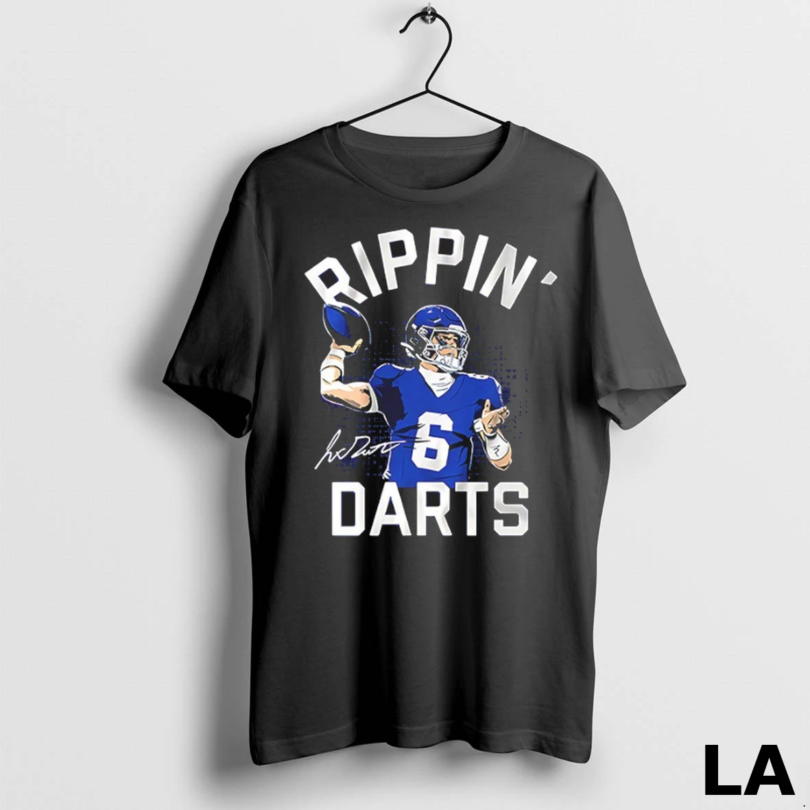 Original Rippin Darts Jaxson Dart New York Giants Football Signature Shirt