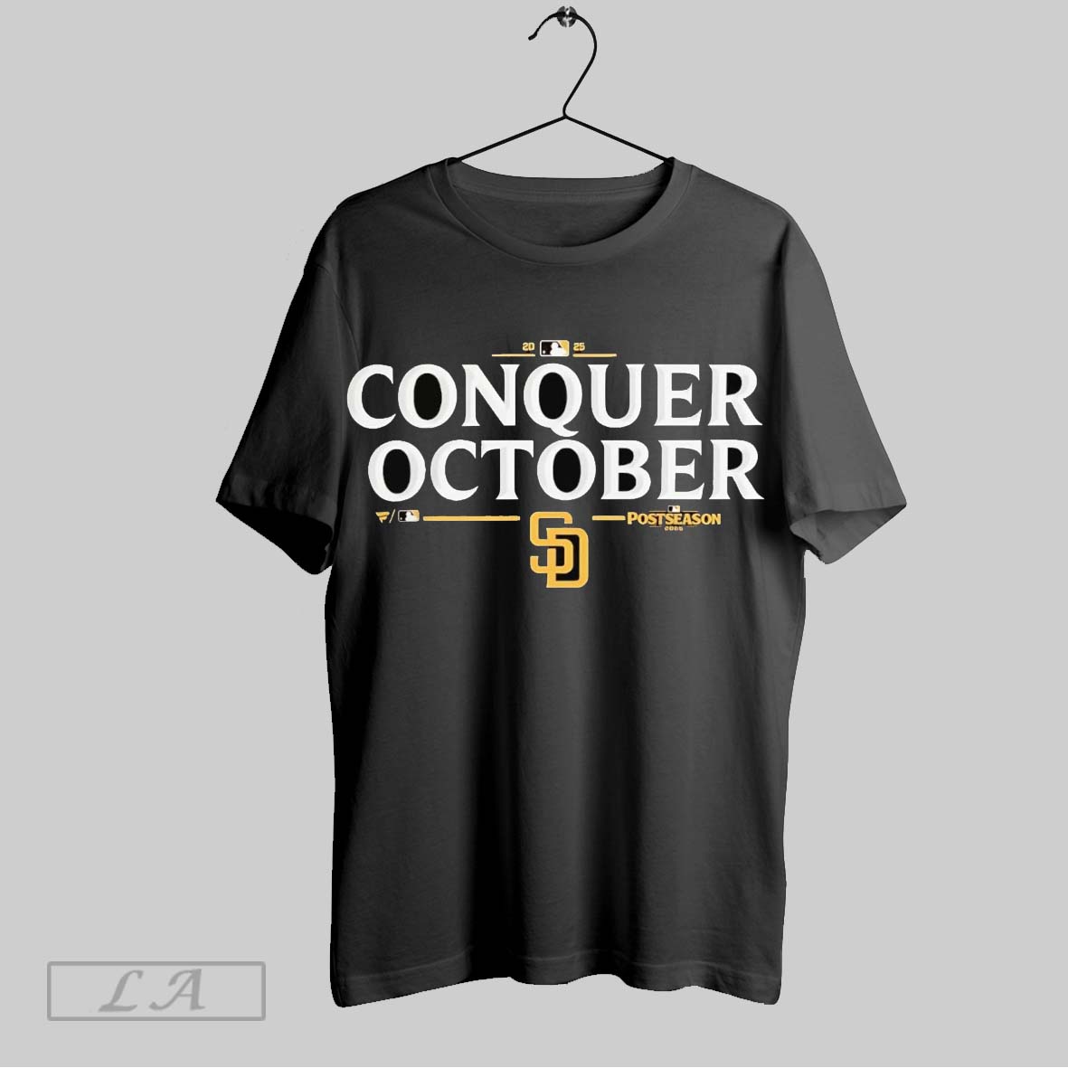 Original San Diego Padres Conquer October 2025 Mlb Postseason Tshirt