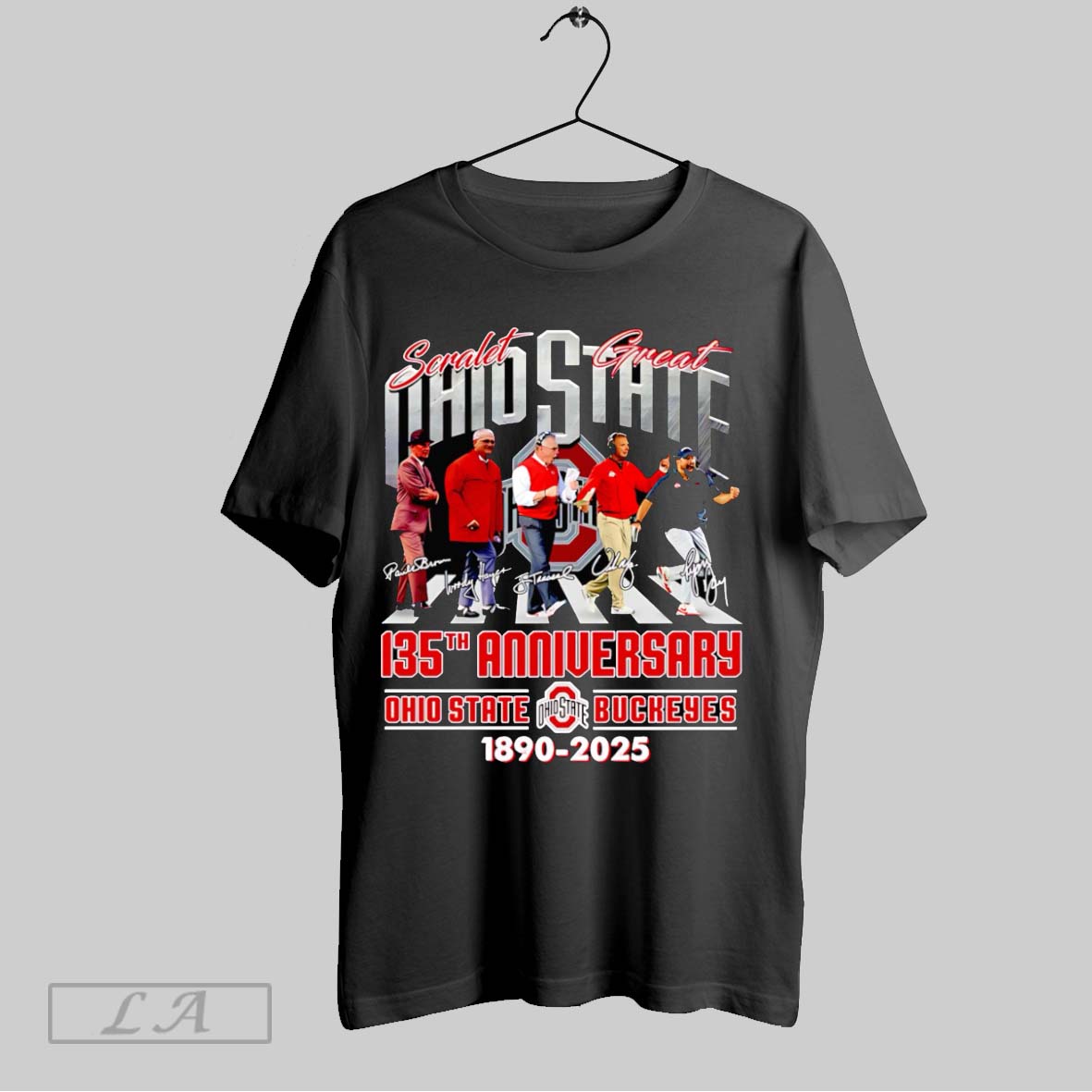 Original Scarlet Great Ohio State 135th Anniversary 1890 2025 Shirt