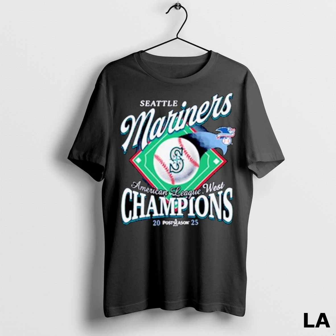 Original Seattle Mariners Mlb 2025 Al West Division Champions Retro Ornaments Shirt