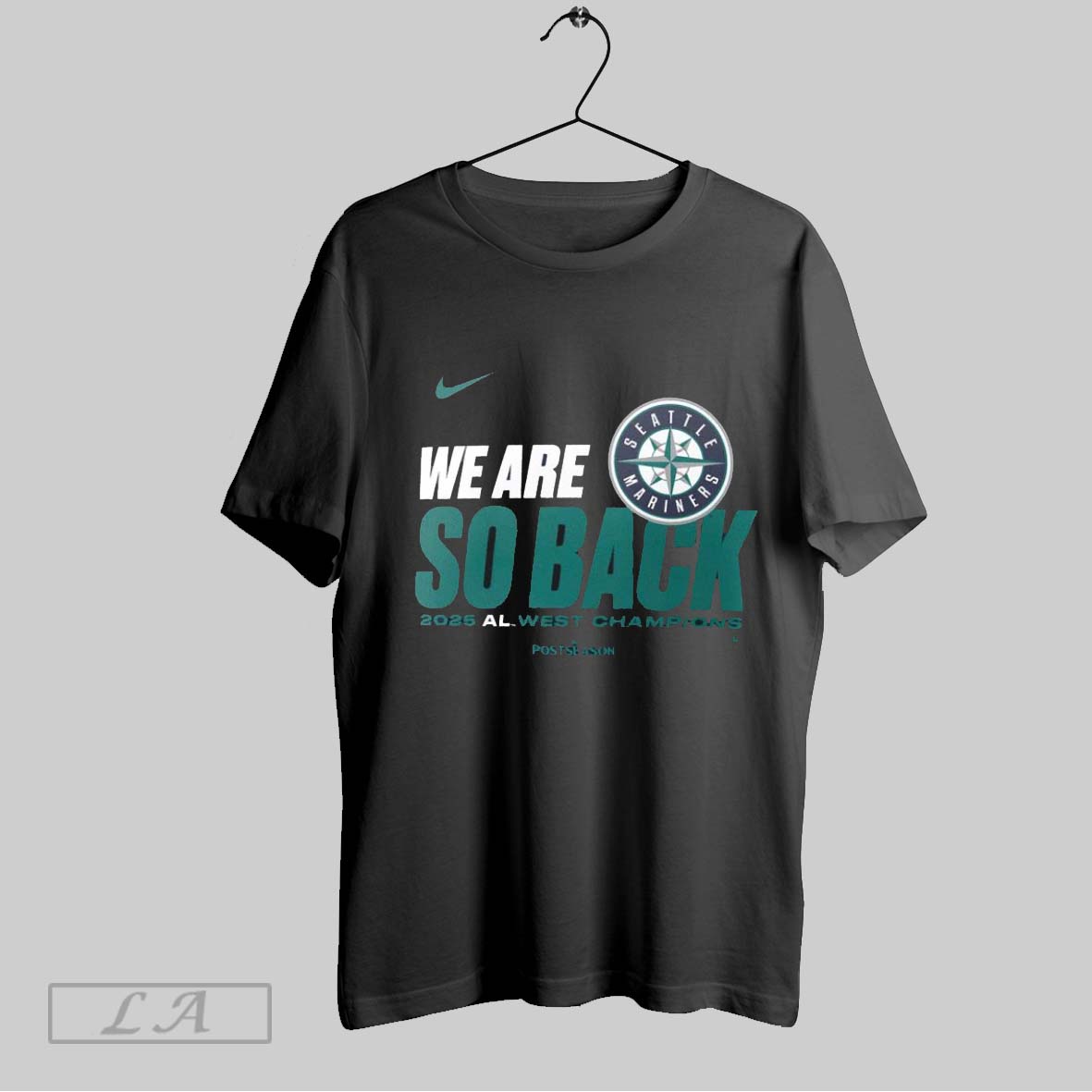Original Seattle Mariners Nike 2025 Al West Division Champions T Shirt
