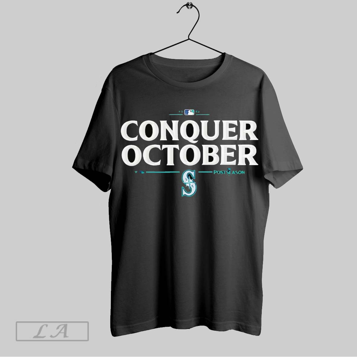 Original Seattle Mariners Conquer October 2025 Mlb Postseason Tshirt