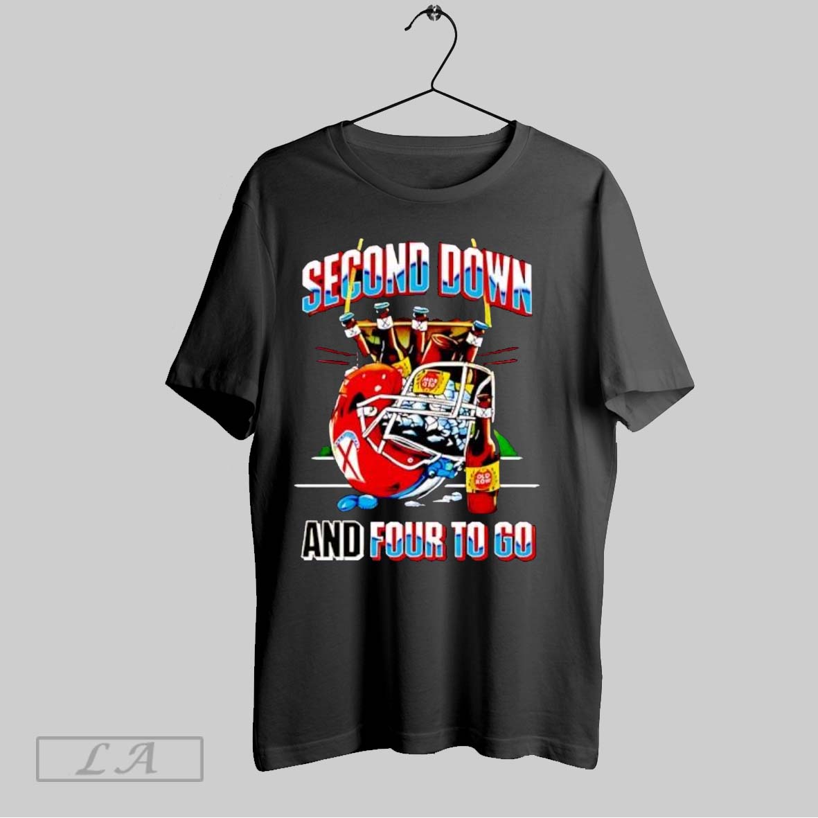 Original Second Down Beer And Four To Go Football Nfl Shirt