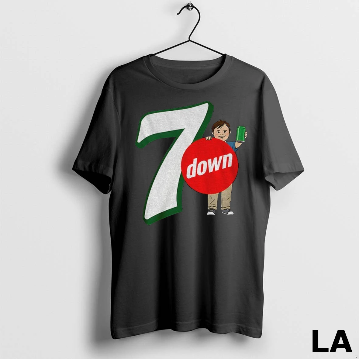 Original Seven Down 7 Up Parody Logo Shirt