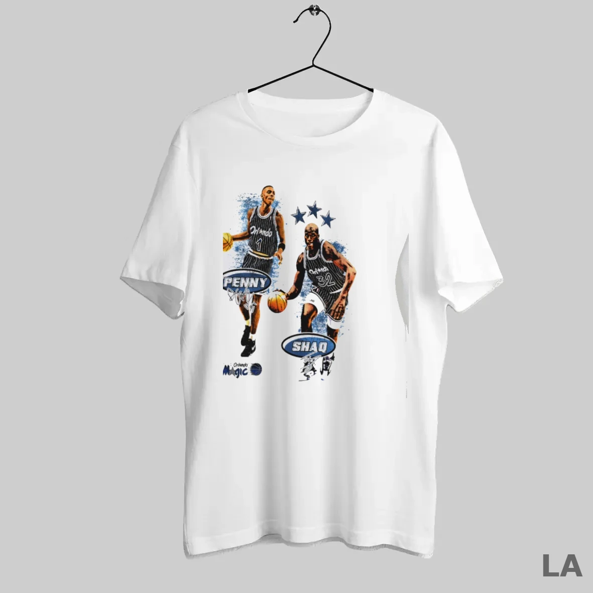 Original Shaquille Oneal And Penny Hardaway Orlando Magic Nba Graphic T Shirt