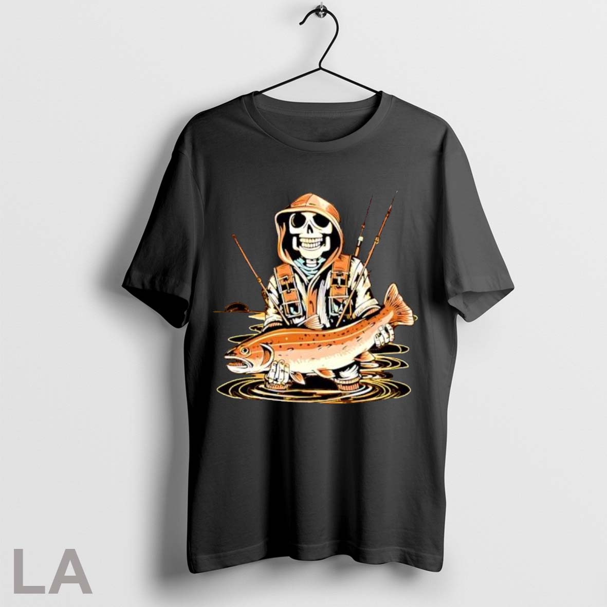 Original Skeleton Death Fishing 2025 Shirt