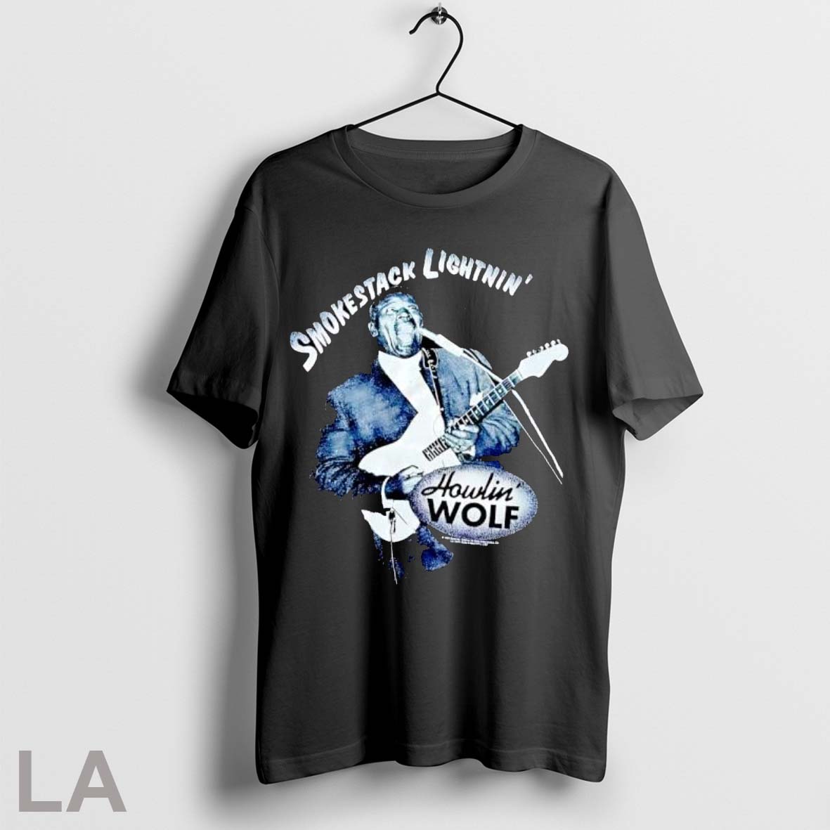 Original Smokestack Lightnin Howlin Wolf Playing Guitar Shirt