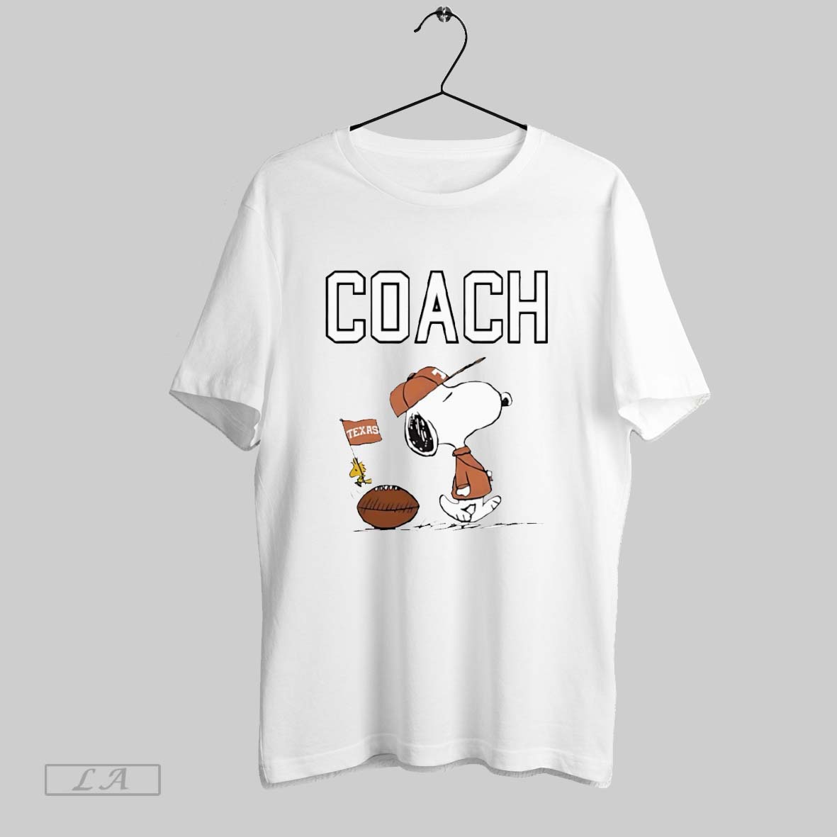 Original Snoopy Coach Texas Longhorns Football White Poster Shirt