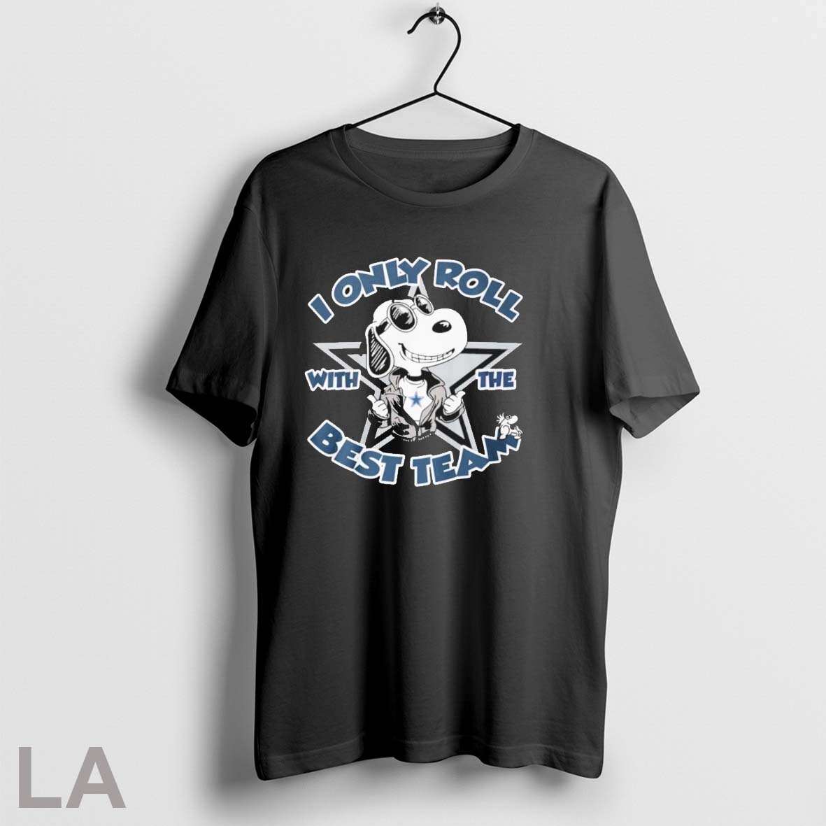 Original Snoopy X Dallas Cowboys I Only Roll With The Best Team Shirt