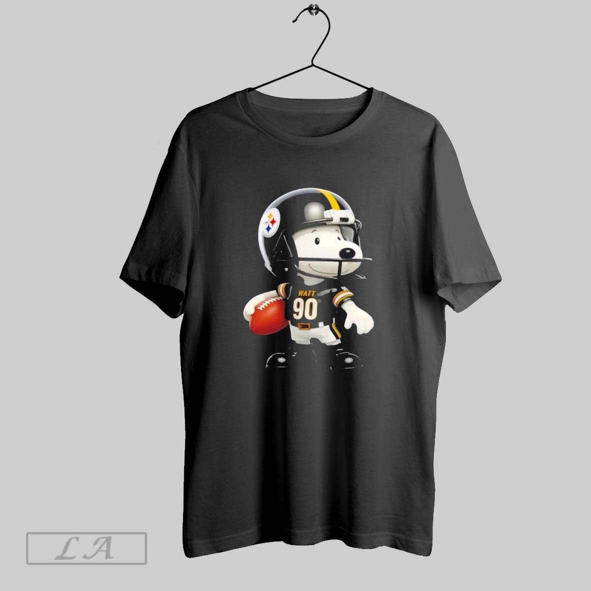 Original Snoopy Wearing Pittsburgh Steelers Football Shirt