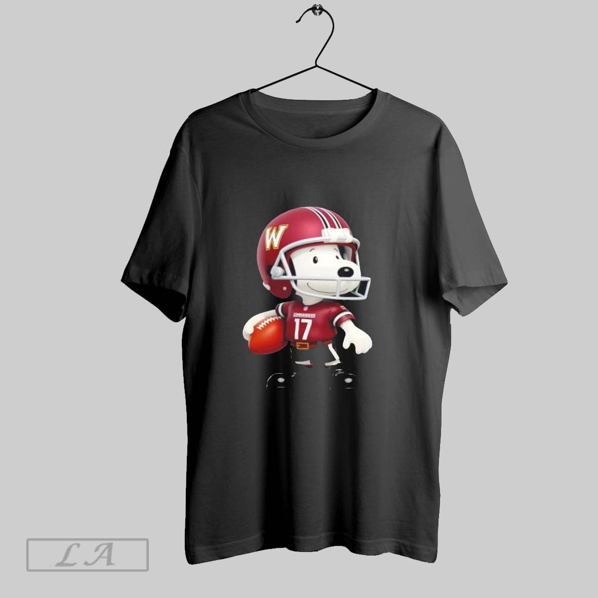 Original Snoopy Wearing Washington Commanders Football Shirt
