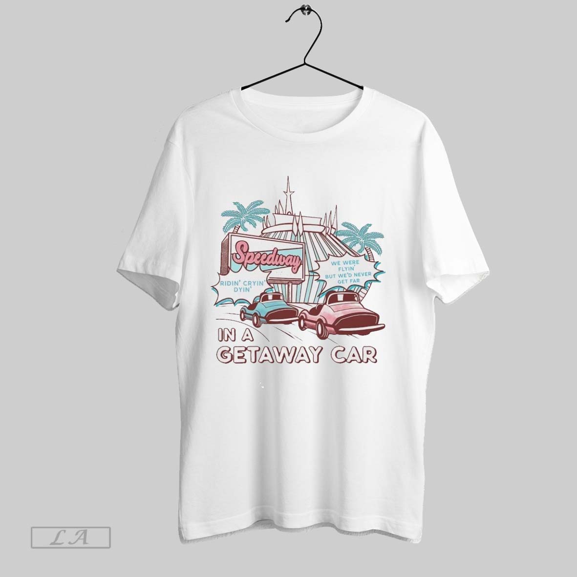 Original Speedway In A Getaway Car Riding Crying Dying Shirt