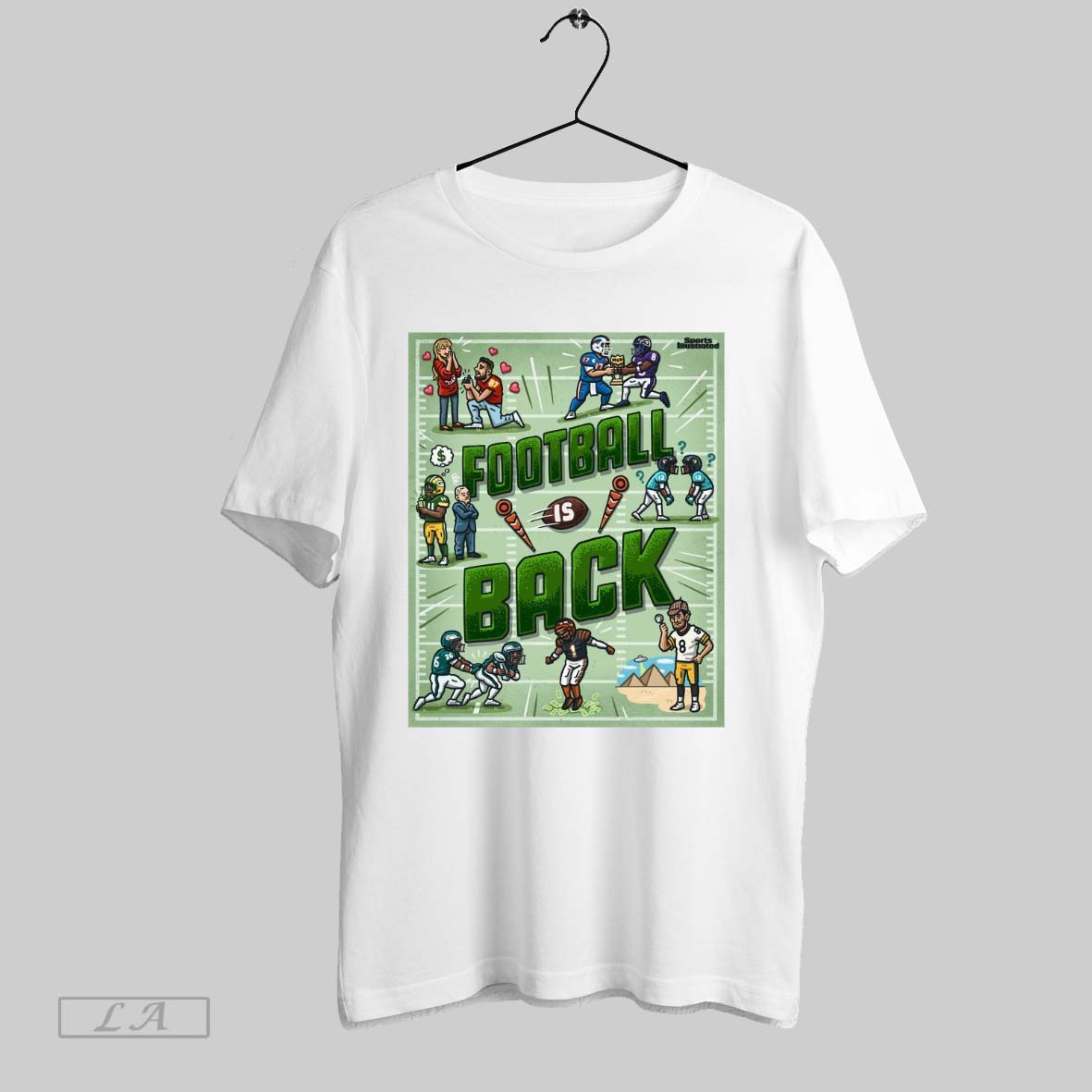 Original Sports Illustrated Football Is Back Nfl Is Back Its A Good Day To Have A Good Day Poster Shirt