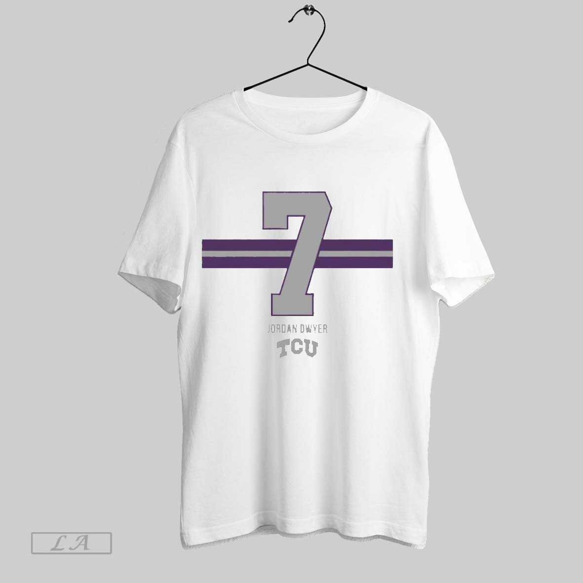 Original Tcu Horned Frogs Football Jordan Dwyer 7 Stripe Shirt