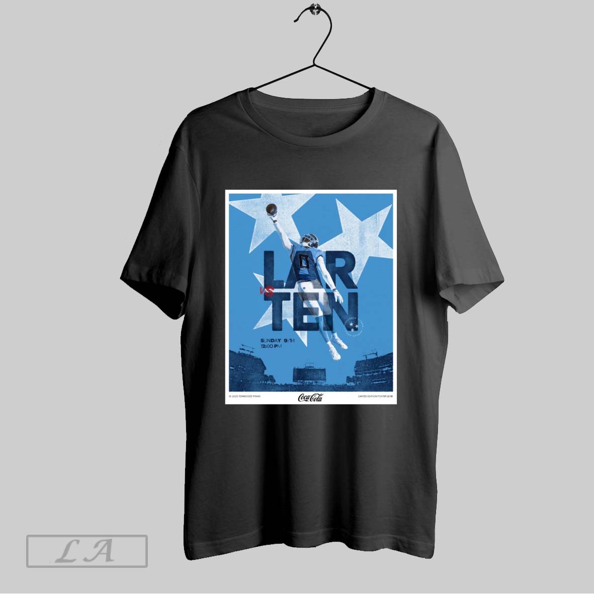 Original Tennessee Titans Vs Los Angeles Rams Sunday September 14 2025 Home Opener Poster Shirt