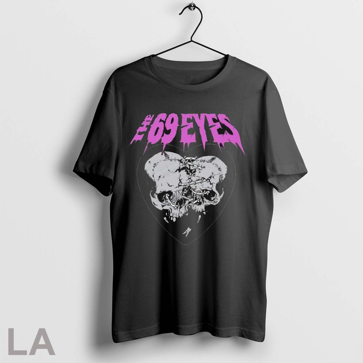 Original The 69 Eyes Together Forever Heart Skull Shirt