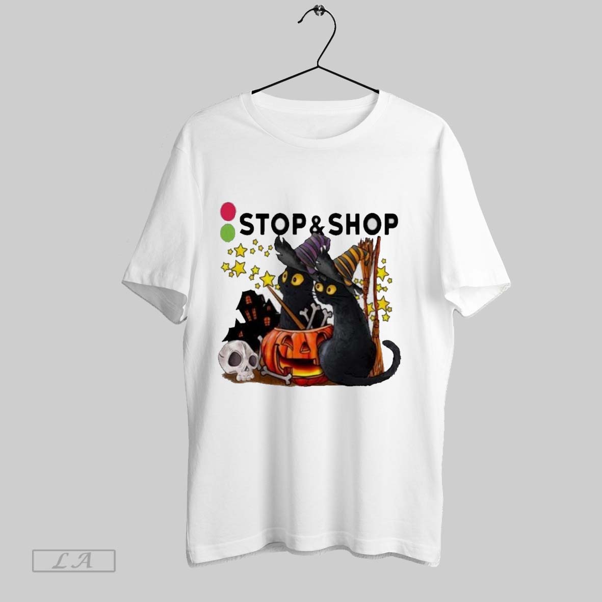 Original The Stop Supermarket X Black Cat Witch Halloween 2025 Shirt