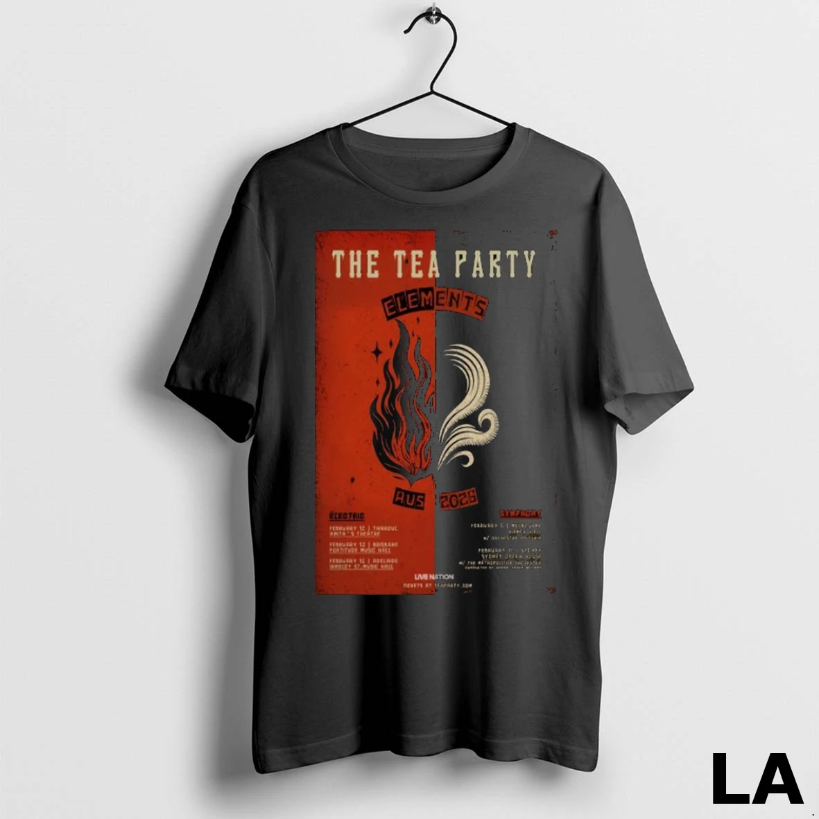 Original The Tea Party Elements Aus 2026 Tour Shirt
