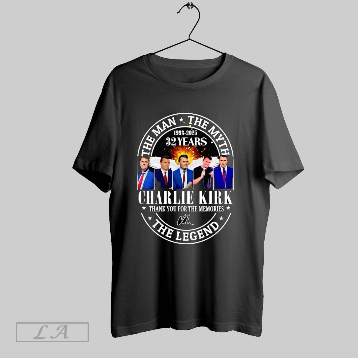 Original The Man The Myth The Legend 32 Years 1993 2025 Charlie Kirk Thank You For The Memories Shirt