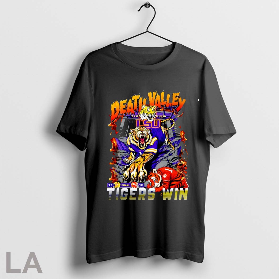 Original Tigers Win Lsu Tigers Beats Clemson Tigers On The Road To Open The Season 2025 Shirt
