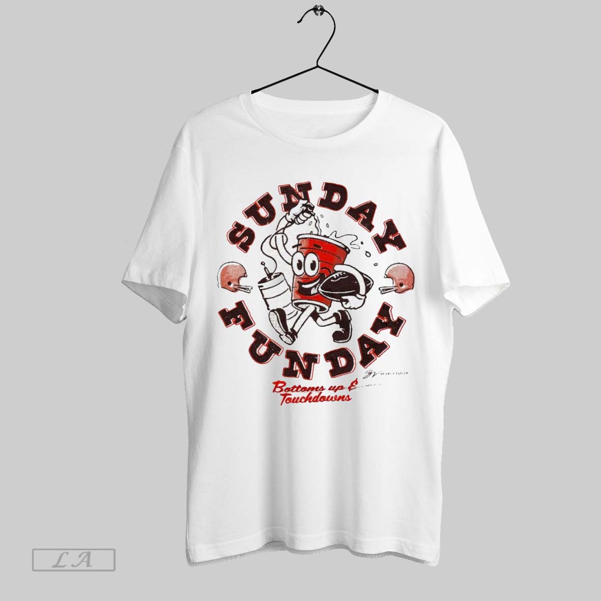 Original Top Nfl Cleveland Browns Football Bottoms Up And Touchdowns Sunday Funday Shirt