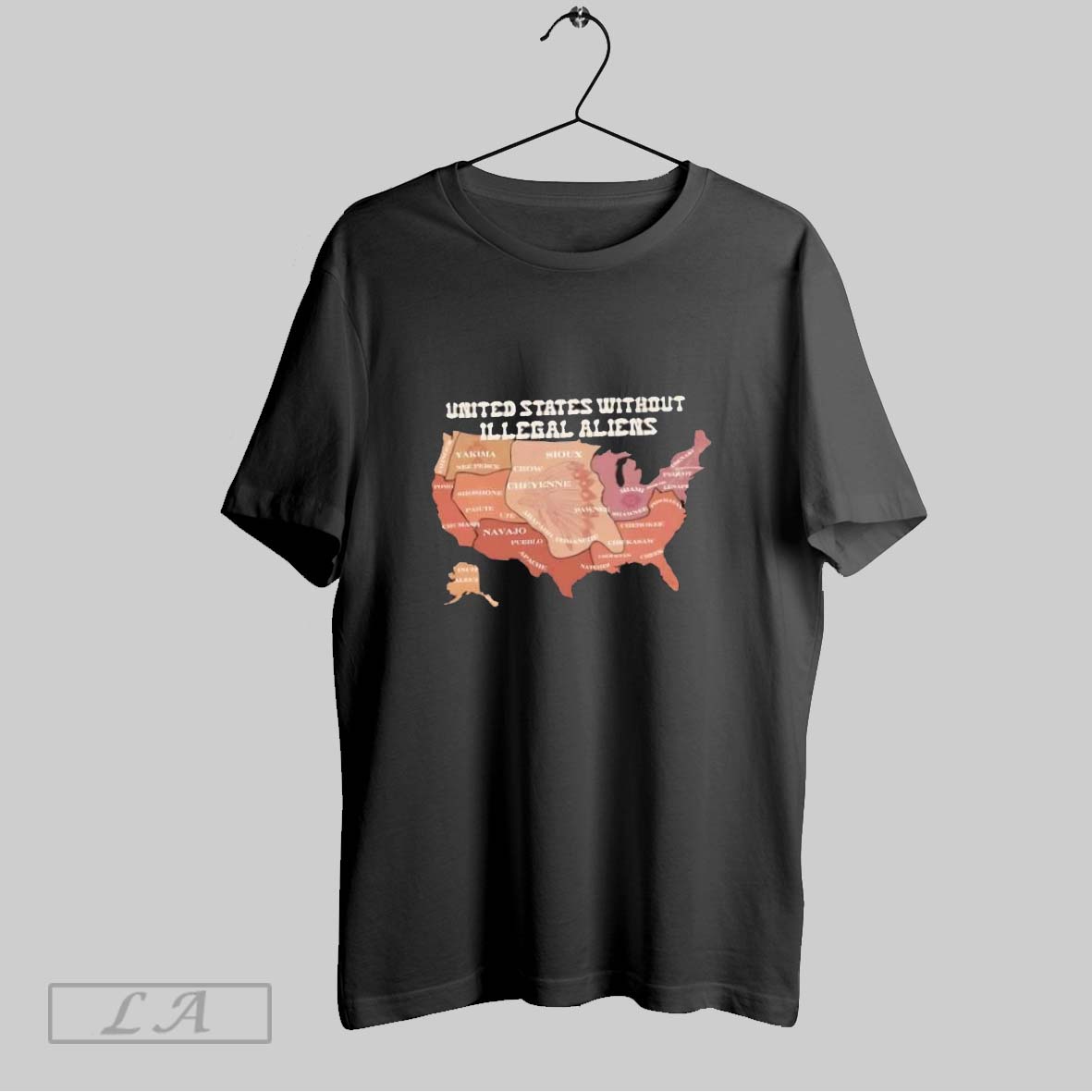 Original United States Without Illegal Aliens Us Map Shirt