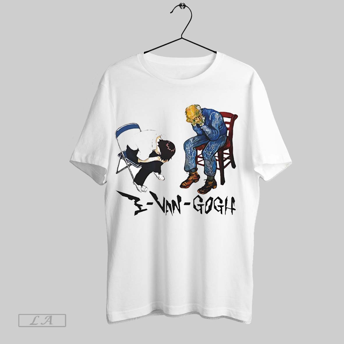 Original Van Gogh And Ikari Shinji Evangogh Shirt