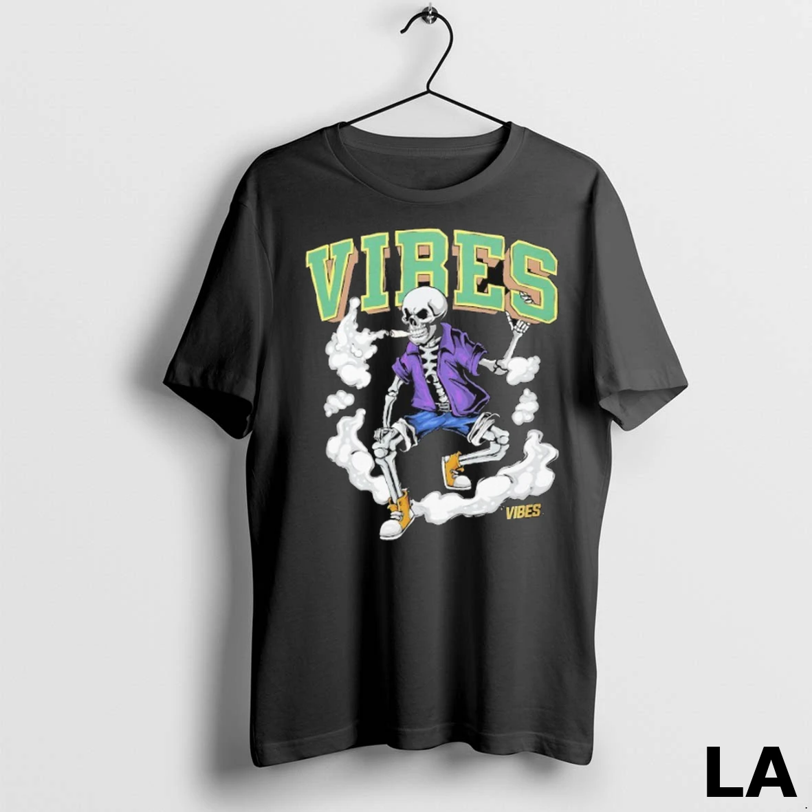 Original Vibes Skull Cones Ciggarates Shirt